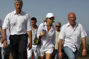 Valérie Pécresse avait accompagné L. Wauquiez dans sa montée du Mézenc en 2012.