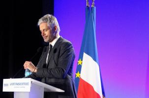 Un discours ferme sur la sécurité du pays par Laurent Wauquiez.