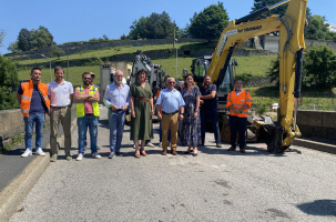 Elus et acteurs du chantier présentent les travaux à venir