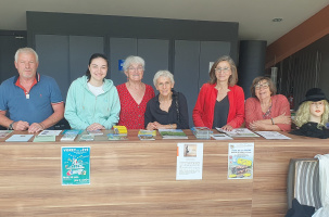 La fière équipe autour de Cécile Gallien, maire de Vorey-sur-Arzon. 