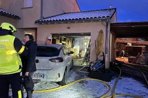 incendie à Chadrac