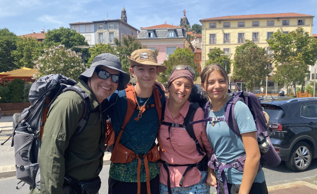 Mathieu, Olivier, Cathy et Coralie du Québec