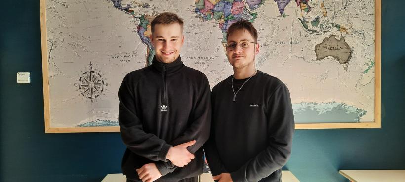 Léo Mallet et Mathis Charret du lycée Professionnel Auguste Aymard à Espaly-Saint-Marcel
