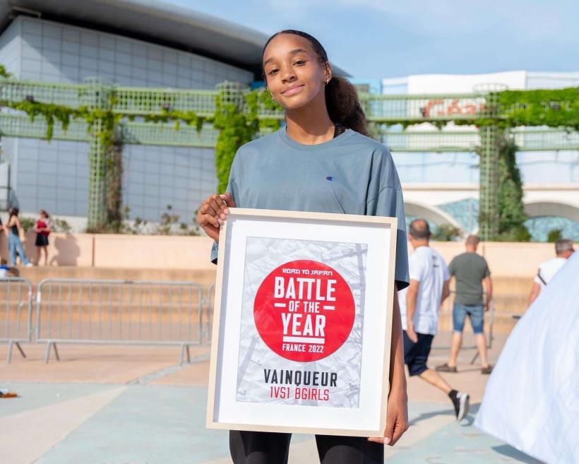 Sya Dembele à la Battle of the Year 2022 à Montpellier.