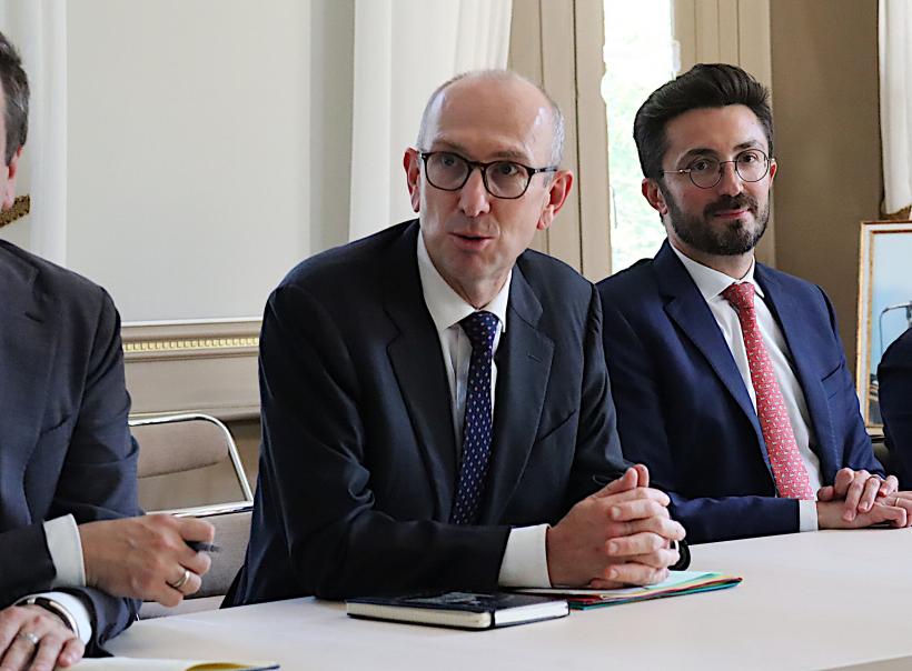 Yvan Cordier et son secrétaire général de la préfecture, Antoine Planquette