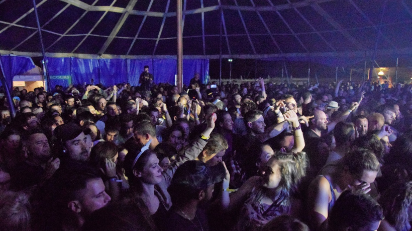 La foule, à chaque édition du festival Loir'en Zic à Brives-Charensac. 