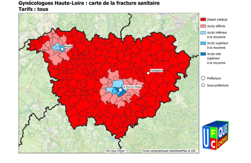 Côté gynécologie, c'est guère mieux que la pédiatrie.