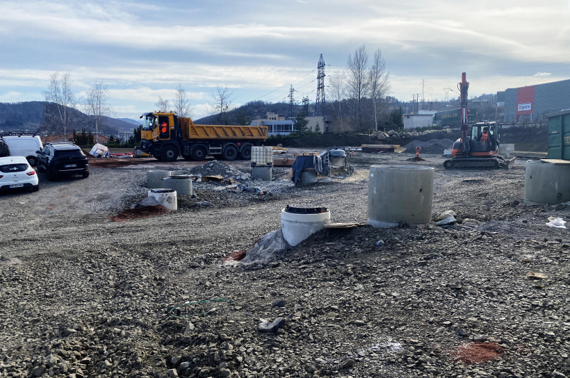 L'espace de chantier devrait être achevé au mois de septembre de cette année.