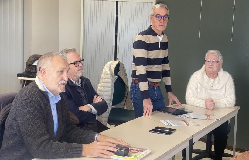 Daniel Rousseau, Christophe Guillot, Jean-Paul Bringer et Daniele Masseboeuf.