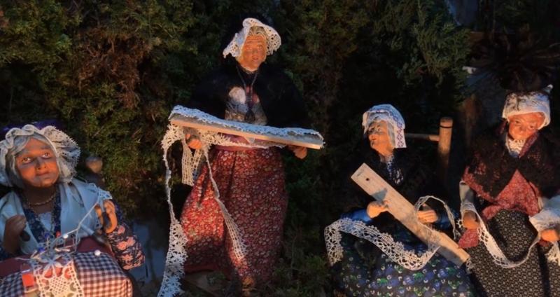 Georges Peru partage sa passion des santons avec les Ponots depuis une quinzaine d’années.