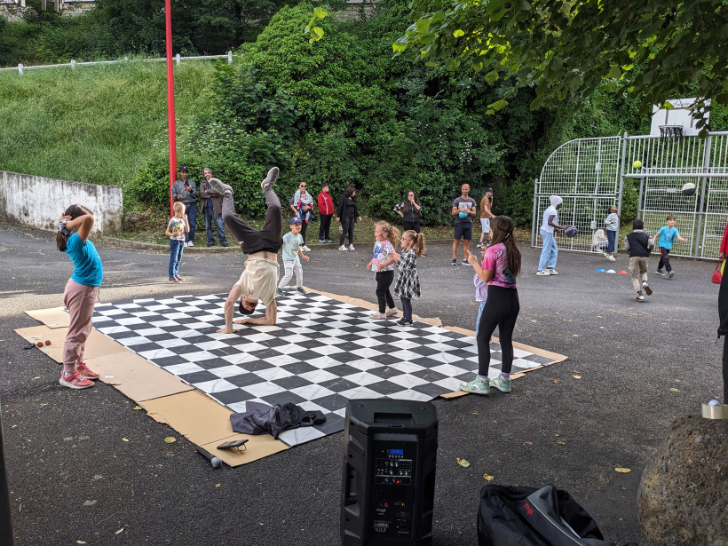 Un atelier breakdance qui a ravi les enfants 
