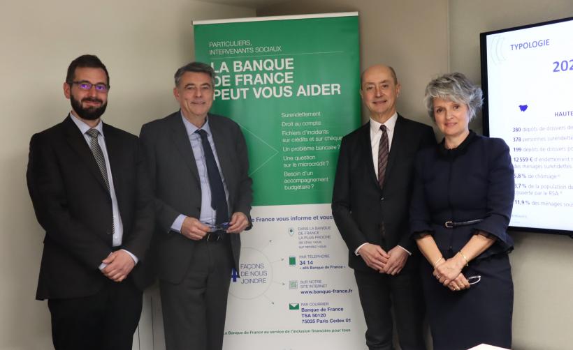 Frédéric Salliot (à gauche) est le Directeur de la Banque de France Haute-Loire.