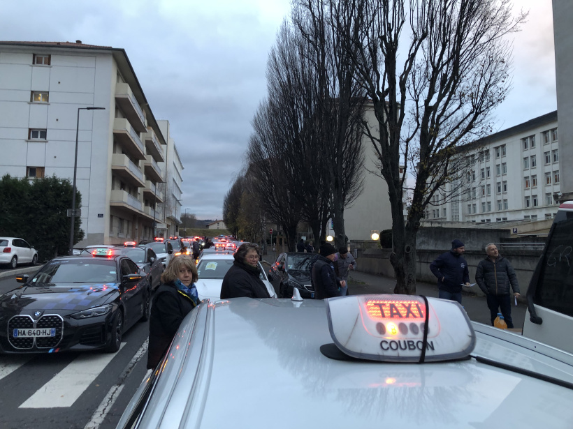 Manifestation des taxis altiligériens