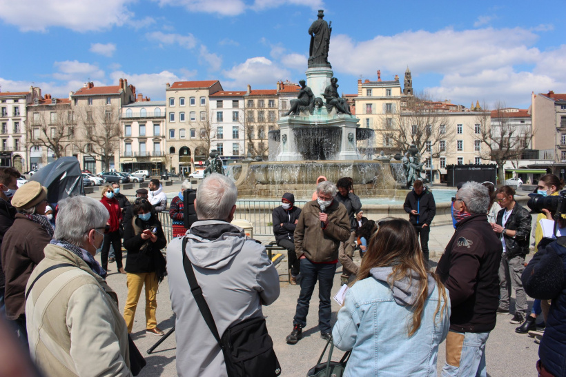 Les soutiens de Madama se sont réunis ce jeudi 15 avril au Puy.
