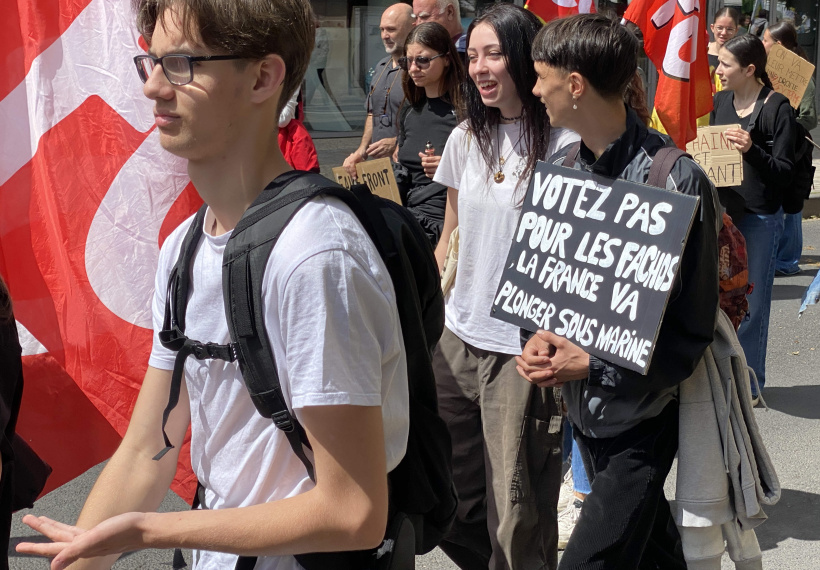 Les jeunes, en force dans la mobilisation. 