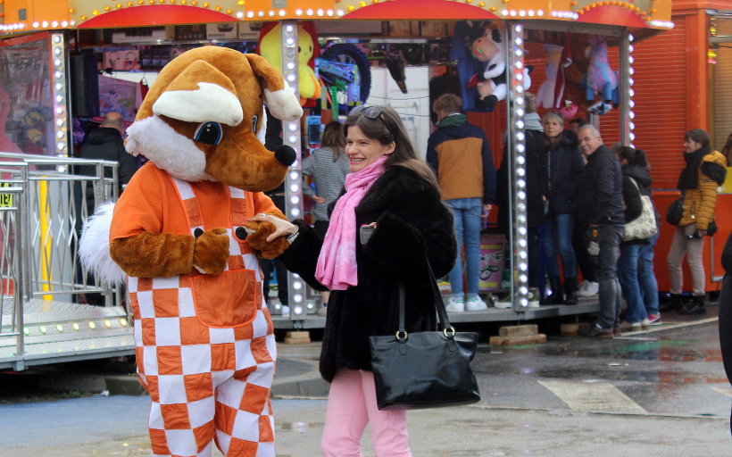 Une mascotte à la vogue du Puy-en-Velay