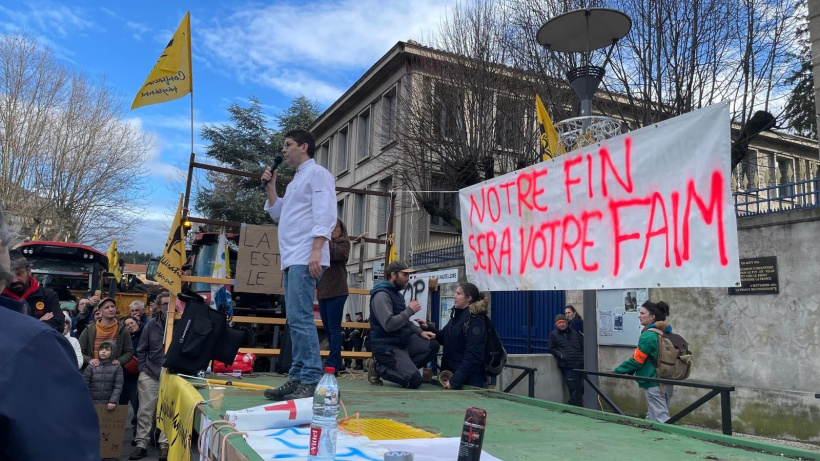 Jacques Marcon soutient les éleveurs et se dresse contre l'abattage des troupeaux.