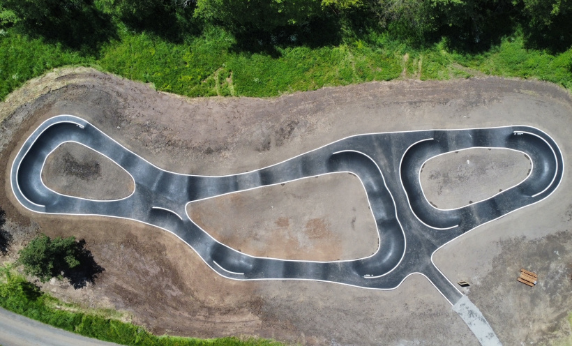 Le Pump track de Saint-Paulien vu par les oiseaux. 