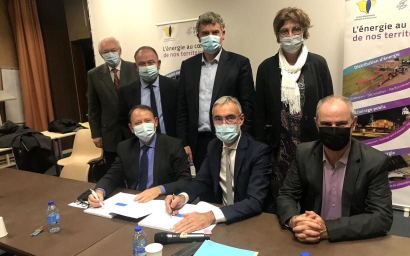 signature pour un contrat énergie. 