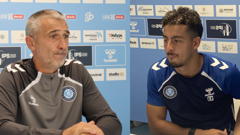Stéphane Dief (entraîneur) et Anis Fatahine (défenseur)