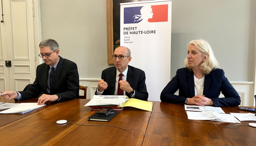 Stéphane Le Goaster , Yvan Cordier et Nathalie Cencic ont présenté le bilan des crues