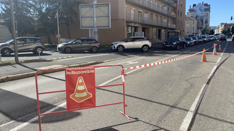 Une partie de la seconde voie a été réservée aux automobilistes venant du Puy