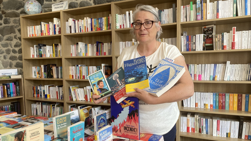 Delphine Tournayre gérante de la libraire L'Archipel des Mots au Monastier